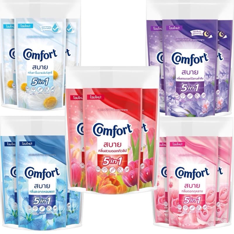 แพ็ค3ถุงน้ำยาปรับผ้านุ่ม Comfort คอมฟอรืท สบาย ล็อตใหม่ รูปที่ 1