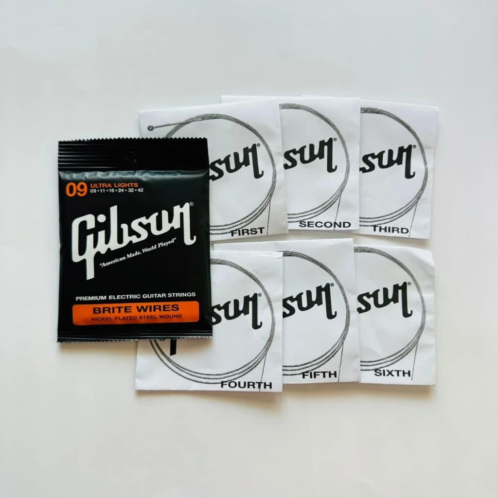 GIBSON 9/42 สายกีตาร์ไฟฟ้า 1 ชุด 6 สตริง คุณภาพดี รูปที่ 6