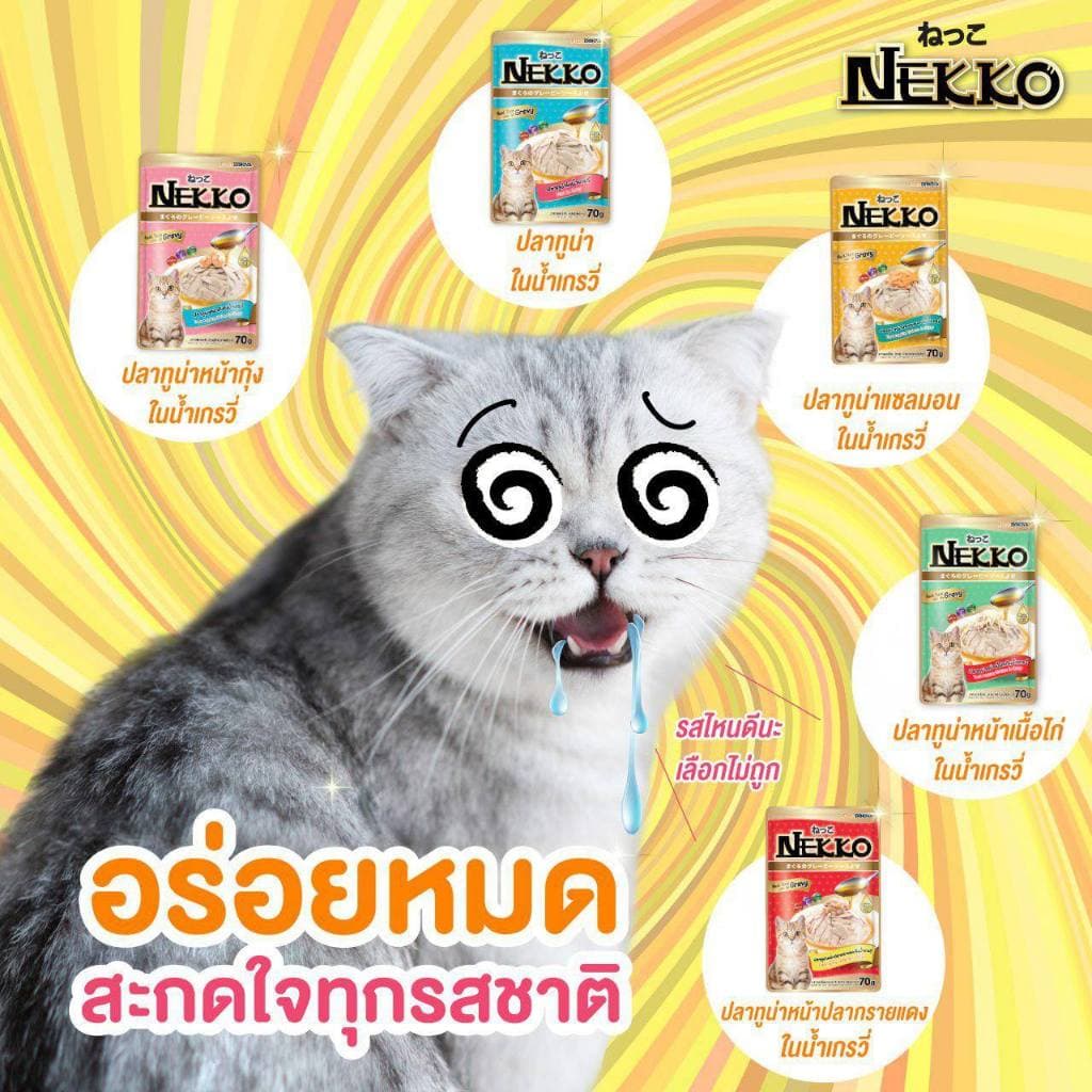Nekko อาหารเปียกแมวเน็กโกะ ขนาด 70กรัม รูปที่ 6