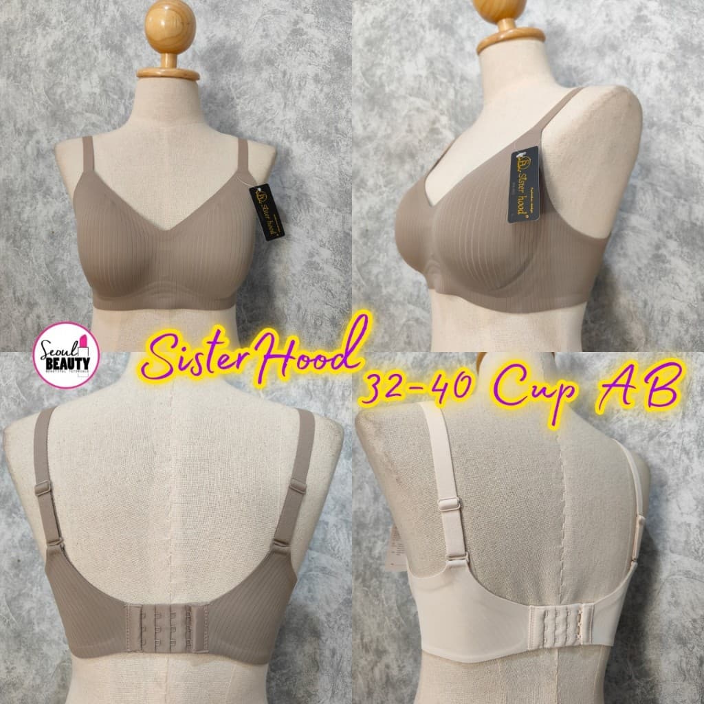 Sister Hood ป้ายดำ ชุดชั้นใร ผ้าไร้ขอบ ไร้โครง ฟองหนาปานกลาง 2.5 Cm. / 683 M-2XL รูปที่ 3