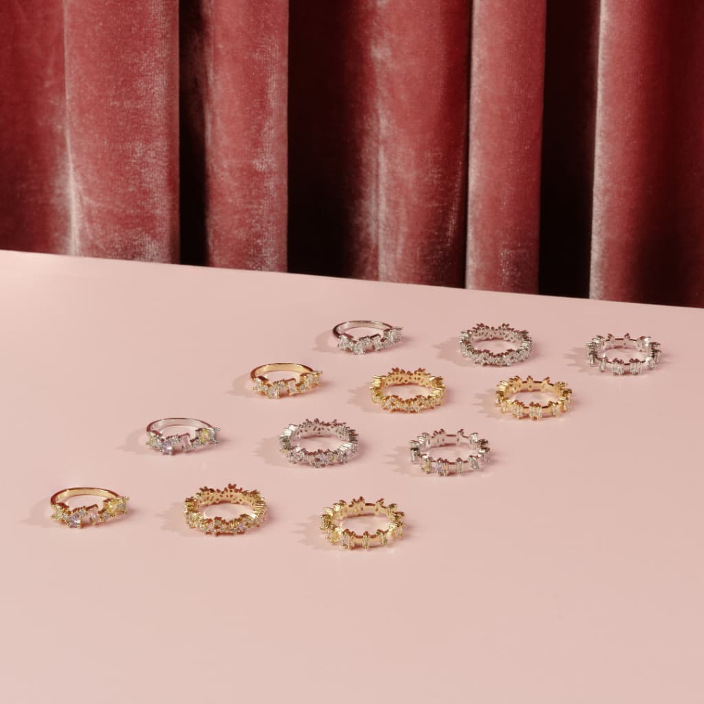 Pastel Crystal Ring แหวนประดับเพทายสีพาสเทล รูปที่ 2