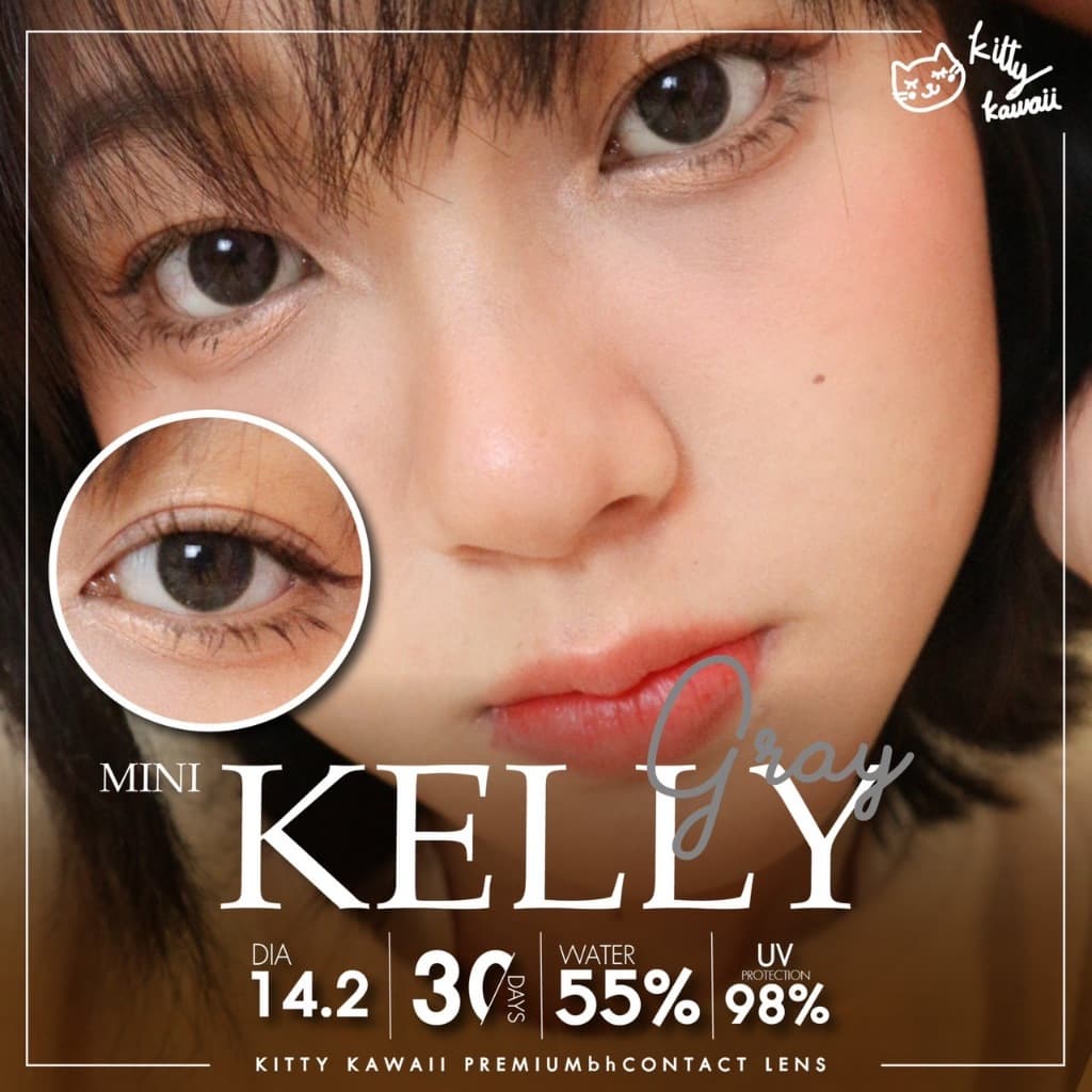Kitty Kawaii Contact Lens : Mini Kelly - คอนแทคเลนส์รายเดือนคิตตี้ คาวาอิ พัส รูปที่ 4