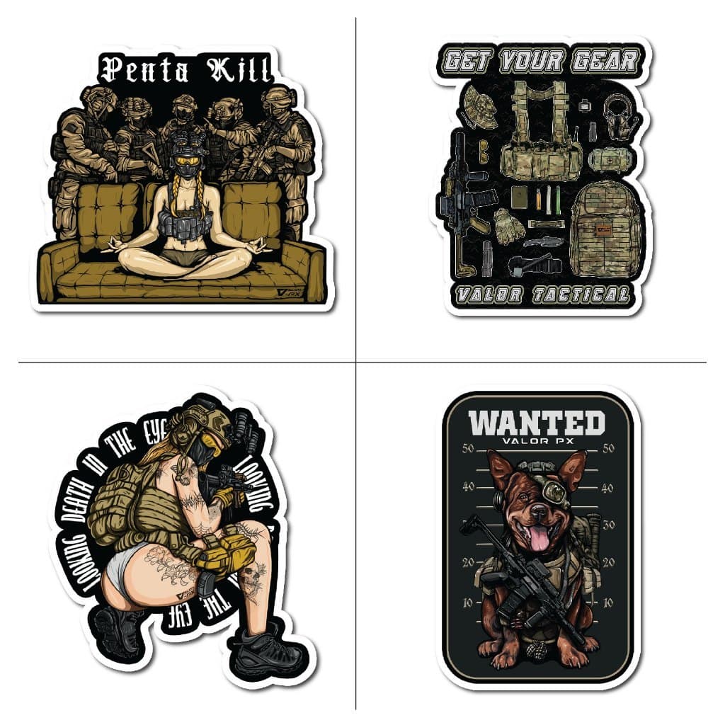 VALOR PX - Sticker สติกเกอร์ กันน้ำ สติ๊กเกอร์ติดรถ 35 ลายให้เลือก สําหรับติดตกแต่งรถ ขวดน้ำ VALOR Tactical รูปที่ 2
