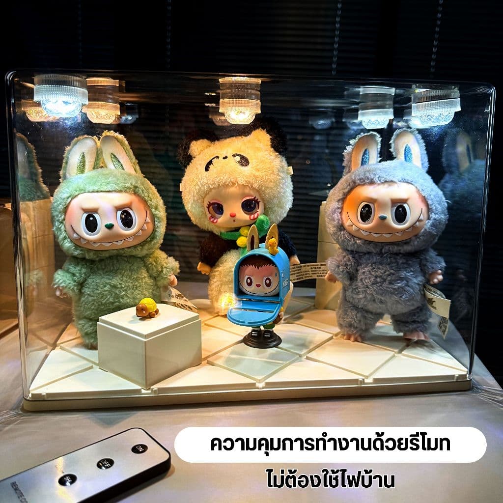 โคมไฟเพดาน โคมไฟ โคมไฟรีโมท ขนาดเล็ก ติดกล่องใส่โมเดล ตกแต่งกล่องอะคริลิค รูปที่ 2