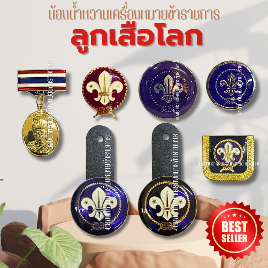 เข็มลูกเสือโลก เข็มผู้กำกับ รองผู้กำกับลูกเสือ เข็มลูกเสือโลก ตราลูกเสือโลก รูปที่ 1