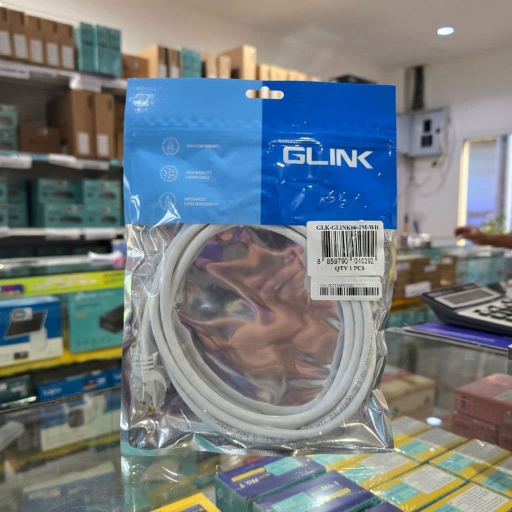 สาย LAN CAT6 Patch Cord สายแลนสำเร็จรูป ความยาว 2-20 เมตร ยี่ห้อ GLINK รองรับ Gigabit รูปที่ 2
