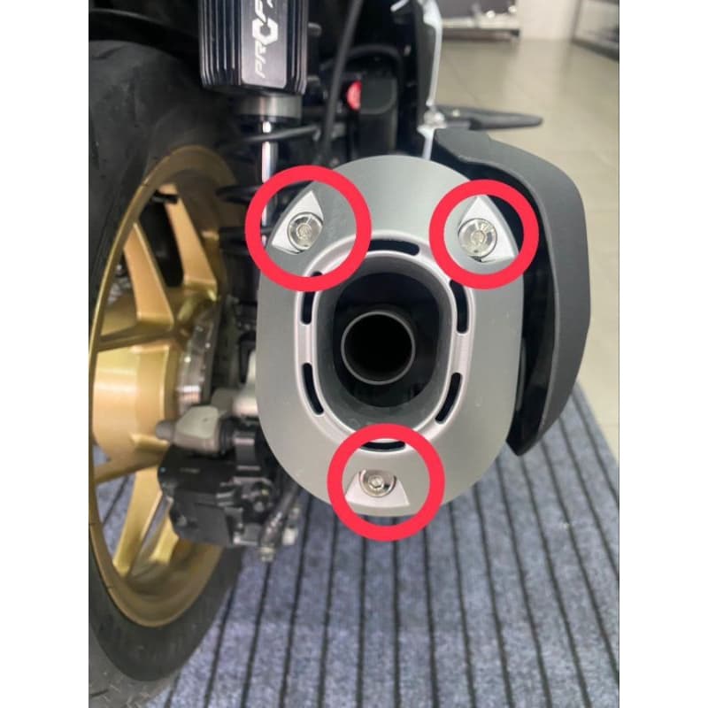 น๊อตฝากันร้อน2+ปลายท่อ3-รุ่น PCX 160-150 สแตนเลส สีทอง-เงิน-ไทเท รูปที่ 8