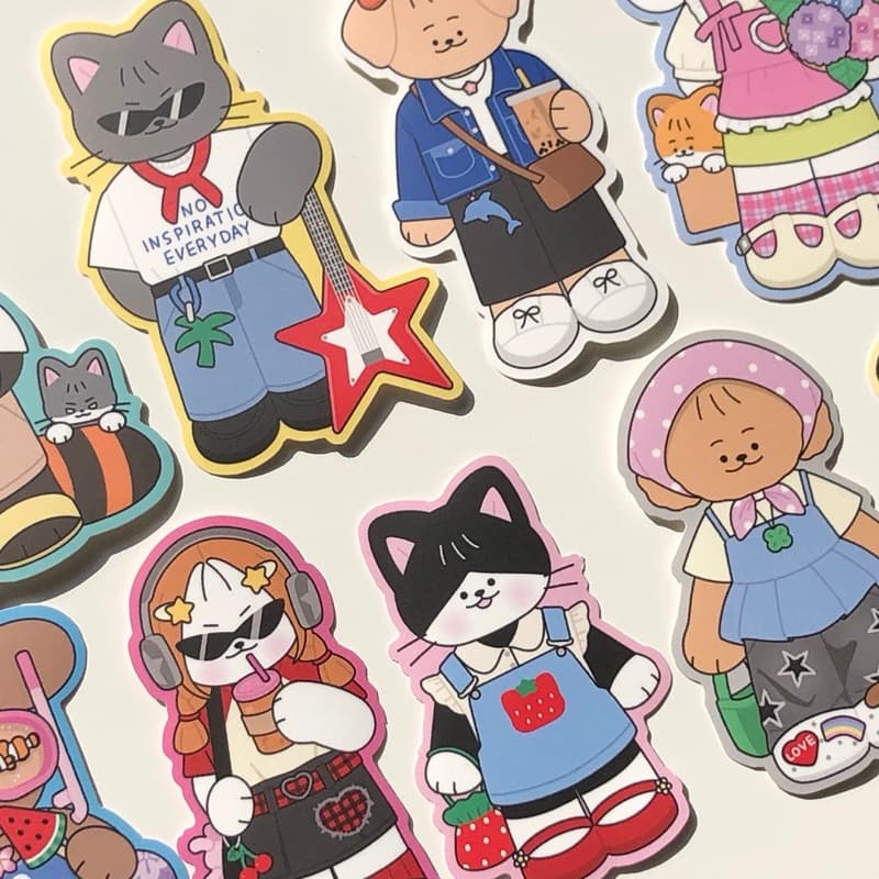 Sticker die cut 100% สติกเกอร์ OOTD รูปที่ 2