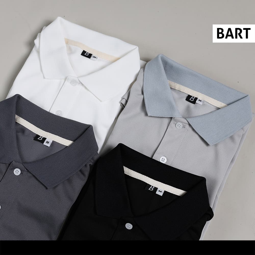 เสื้อโปโล Basic Polo สีพื้น ทรงตรง รูปที่ 3