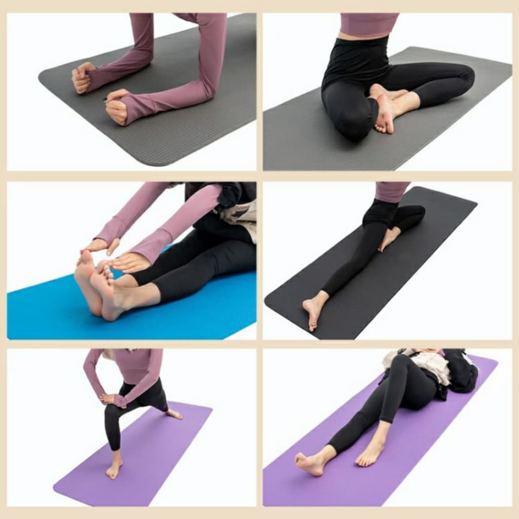 ยางสังเคราะห์ NBR เสื่อโยคะ หนาพิเศษ 8 มม. ปลอดภัย เป็นมิตรต่อสิ่งแวดล้อม Yoga mat รูปที่ 9