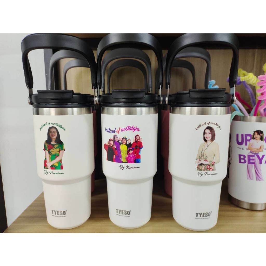 แก้วเก็บความเย็นTYEso ขนาด 900ml เลเซอร์รูปหรือข้อความตามสั่ง ดีไซน์สวย คุณภาพดี รูปที่ 2