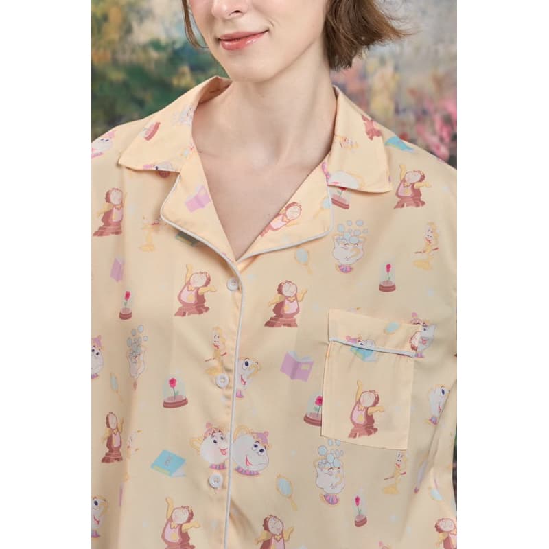 ชุดนอน 35th Collection 'B e a u t y and The B e a s t' สี Baby Corn รูปที่ 2