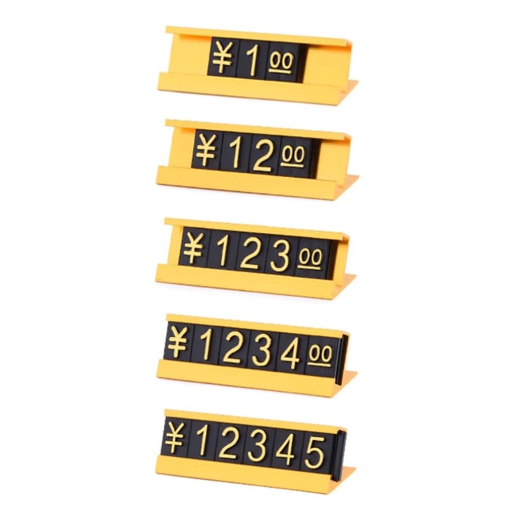 16 ชุด เซตป้ายราคา กรอบราคาอลูมิเนียมอัลลอยด์ ป้ายราคาสินค้า minimal ป้ายราคาเครื่องประดับ ป้ายราคาเสื้อผ้า รูปที่ 5