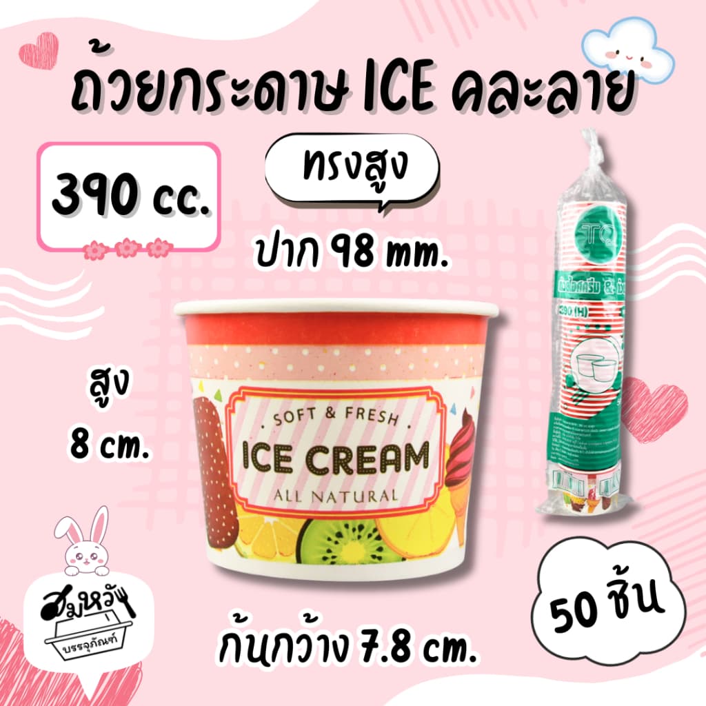 ถ้วยกระดาษเคลือบ PE พิมพ์ลาย Food Grade ปลอดภัย มี 6 ขนาด รูปที่ 6