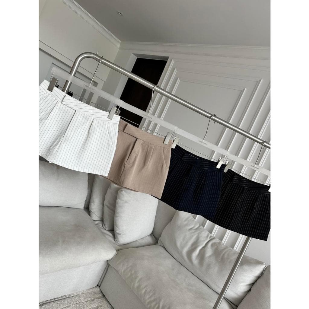 PSK013 Low waist Skirt กระโปรงเอวต่ำลายริ้ว PROMTHONG รูปที่ 3
