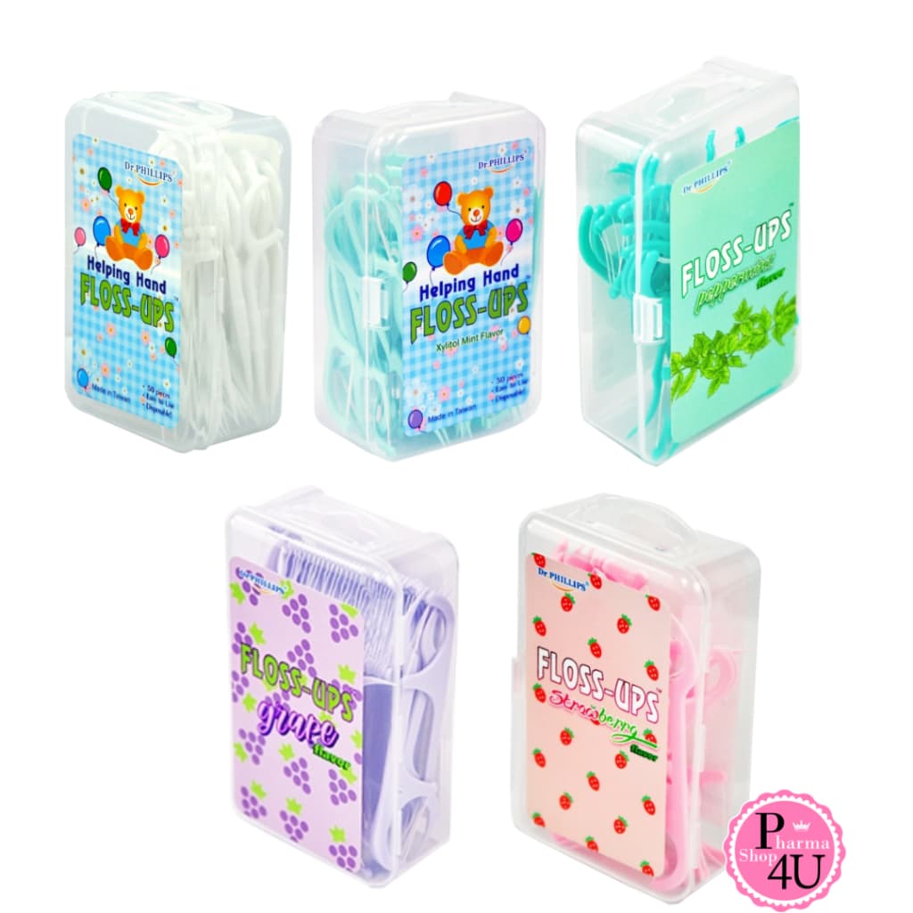 DR.PHILLIPS FLOSS PICS 50 PCS. ไหมขัดฟัน-ไม้จิ้มฟันชนิดมีด้ามจับ ดร.ฟิลลิปส์ 50 ชิ้น รูปที่ 1