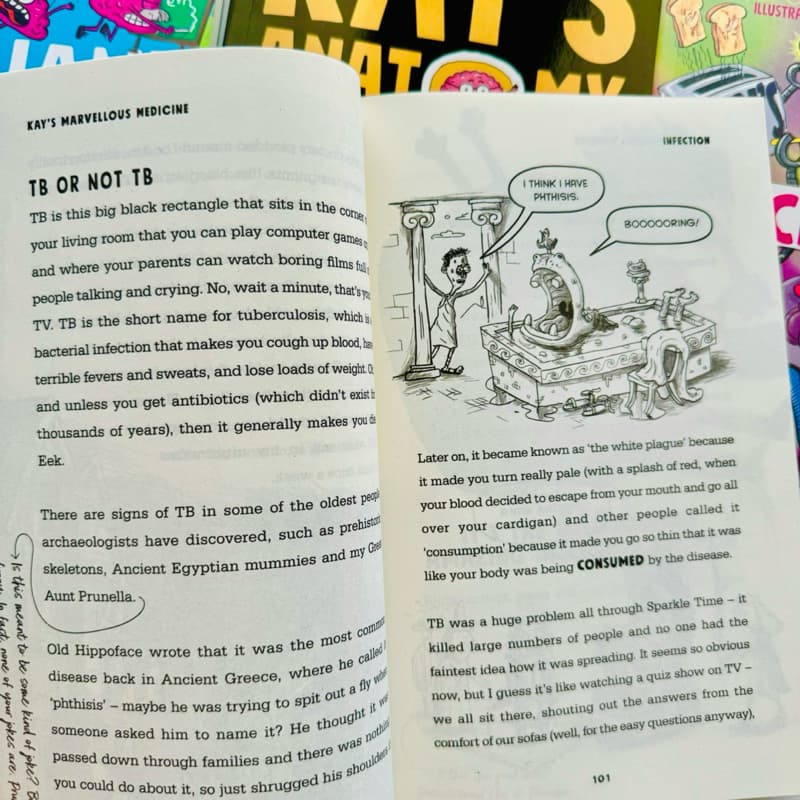 ADAM KAY Kay's Anatomy,Marvelous Medicine,Brilliant Brains,Incredible Inventions, 6 Books Set, Ages:10-15 Paperback รูปที่ 6