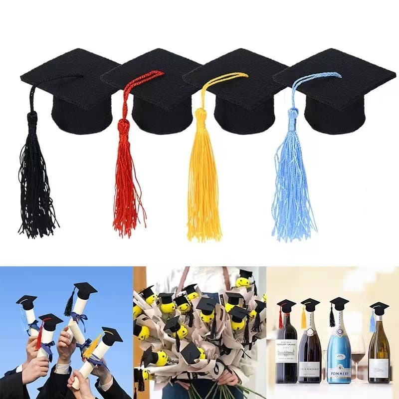 ป้ายปักเค้ก หมวก หมวกปริญญา Congraturation รูปที่ 1