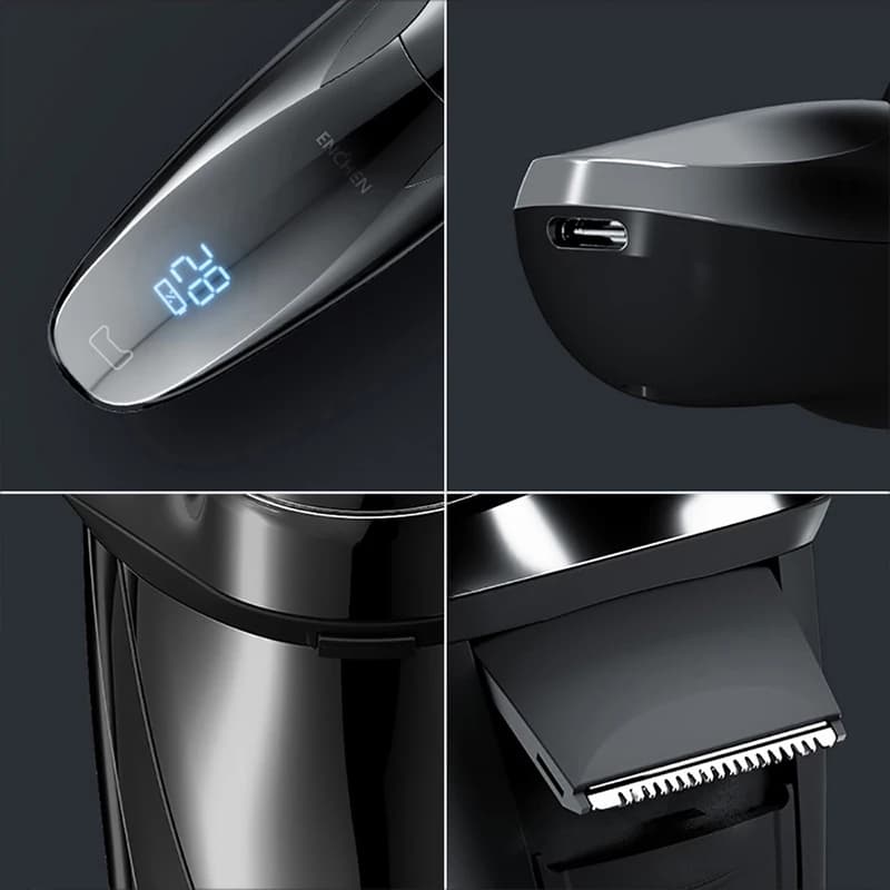 Enchen ที่โกนหนวดไฟฟ้า Electric Shaver Black Stone 3 โกนหนวดไฟฟ้า ใบมีด 3D กันน้ำ มีที่กันจอน รูปที่ 9