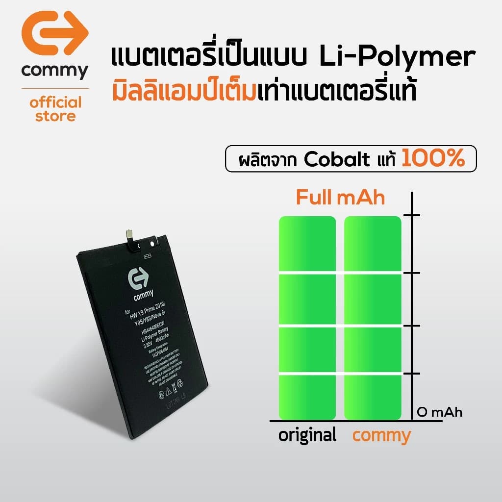 Commy แบตไอแพต Pad ทุกรุ่น Pad2/3/4/Air1/2/3/Mini1/2/3/4/5/Pad Pro10.5/Pad 12.9/Pad9.7 รูปที่ 5