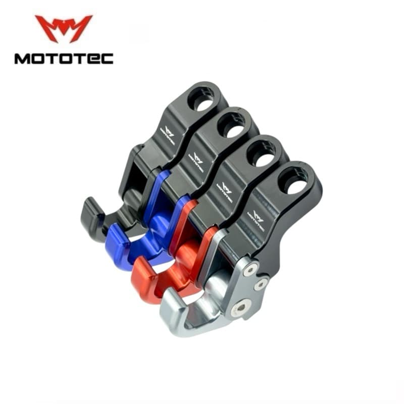 MOTOTEC MT-HO02 ตะขอเเขวนของแบบติดรูกระจก สำหรับมอเตอร์ไซด์ ตะขอแขวนหมวกกันน๊อค วัสดุอลูมิเนียม รูปที่ 6