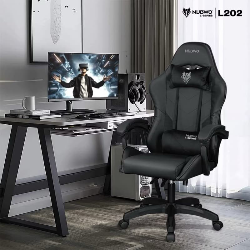 NUBWO Gaming Chair L202 เก้าอี้เกมมิ่ง มีให้เลือก 3 สี ปรับได้ 135 องศา เบาะนั่งสบาย รูปที่ 3