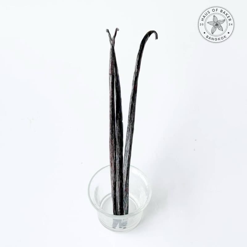Madagascar Bourbon Vanilla Bean 🇫🇷 ฝักวานิลลา สายพันธุ์มาดากัสการ์ นำเข้าจากประเทศฝรั่งเศส 🇫🇷 Grade A 18-21 cm.
