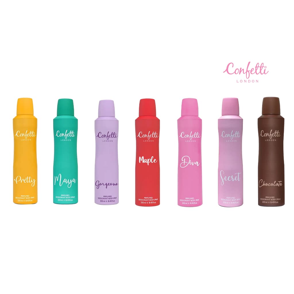 Confetti London Body Spray-Diva 250ml /คอนเฟตติ ลอนดอน บอดี้ สเปรย์ -ดีว่า 250มล. รูปที่ 4