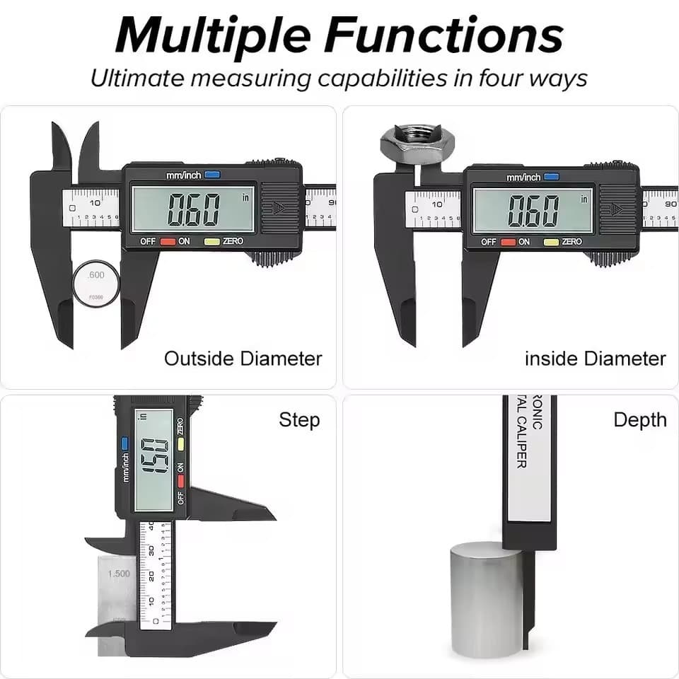 เครื่องวัดดิจิตอล เวอร์เนียร์ Digital Vernier caliper ขนาด 150 mm หรือ 6 นิ้ว รูปที่ 5