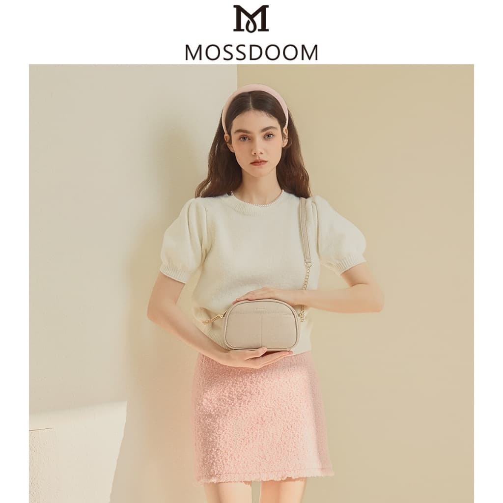 MOSSDOOM Hiraki Bag กระเป๋าสะพายไหล่ขนาดเล็กสําหรับผู้หญิง สีมินิมอล มีห้าสีให้เลือก เข้ากับทุกวัย รูปที่ 3