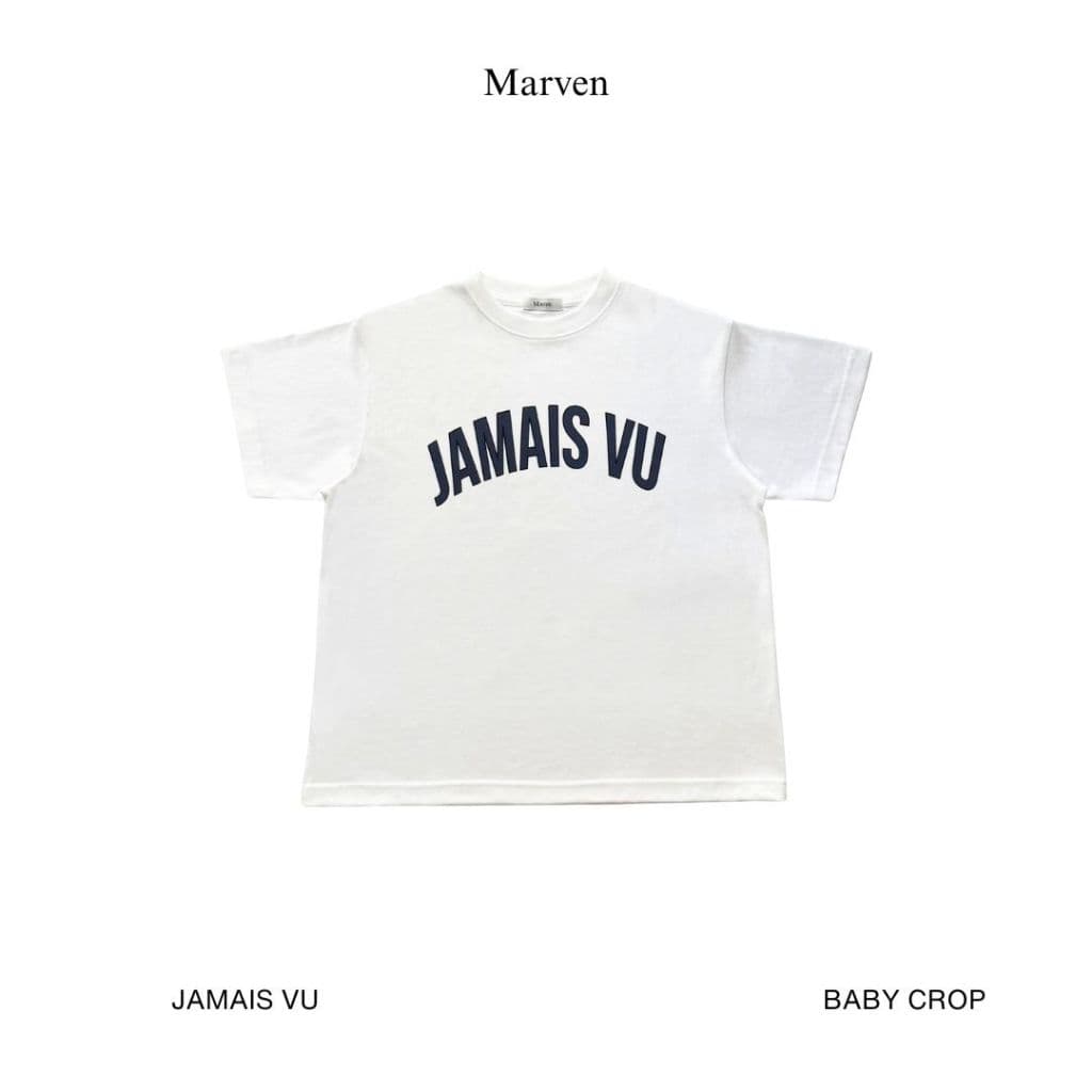 Marvenapparel - JAMAIS VU เสื้อยืดสกรีนลายทรง Baby crop / Oversized รูปที่ 3