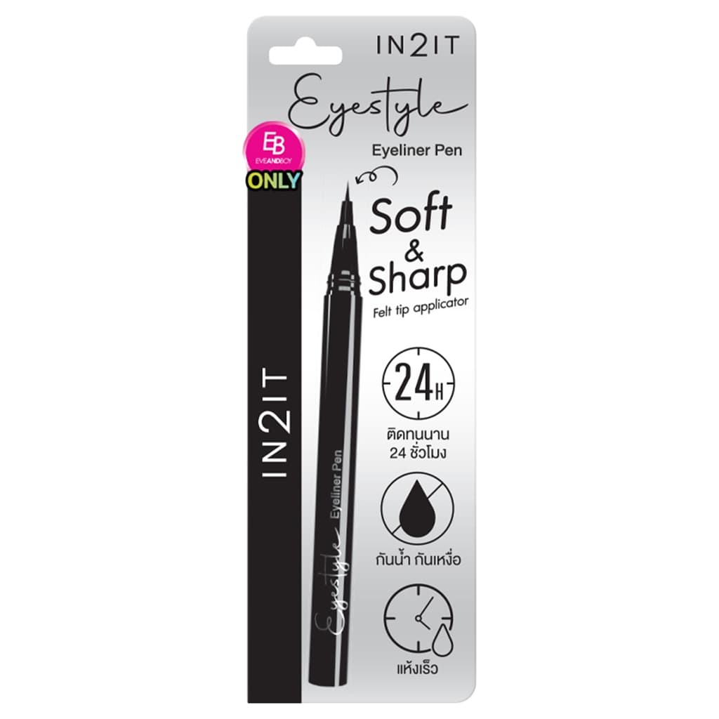 IN2IT - Eyestyle Eyeliner Pen Exclusive Only Eveandboy อินทูอิท อายสไตล์ อายไลน์เนอร์ เพ็น รูปที่ 2