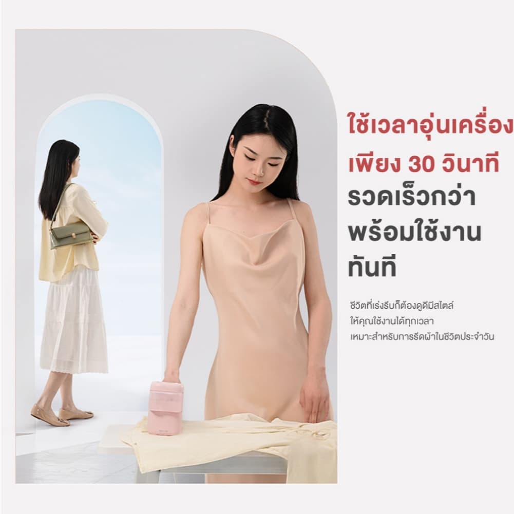Haier เครื่องรีดไอน้ำแบบพกพา เตารีดพกพา เตารีดไอน้ำ รุ่น HSS-W1209 รูปที่ 3