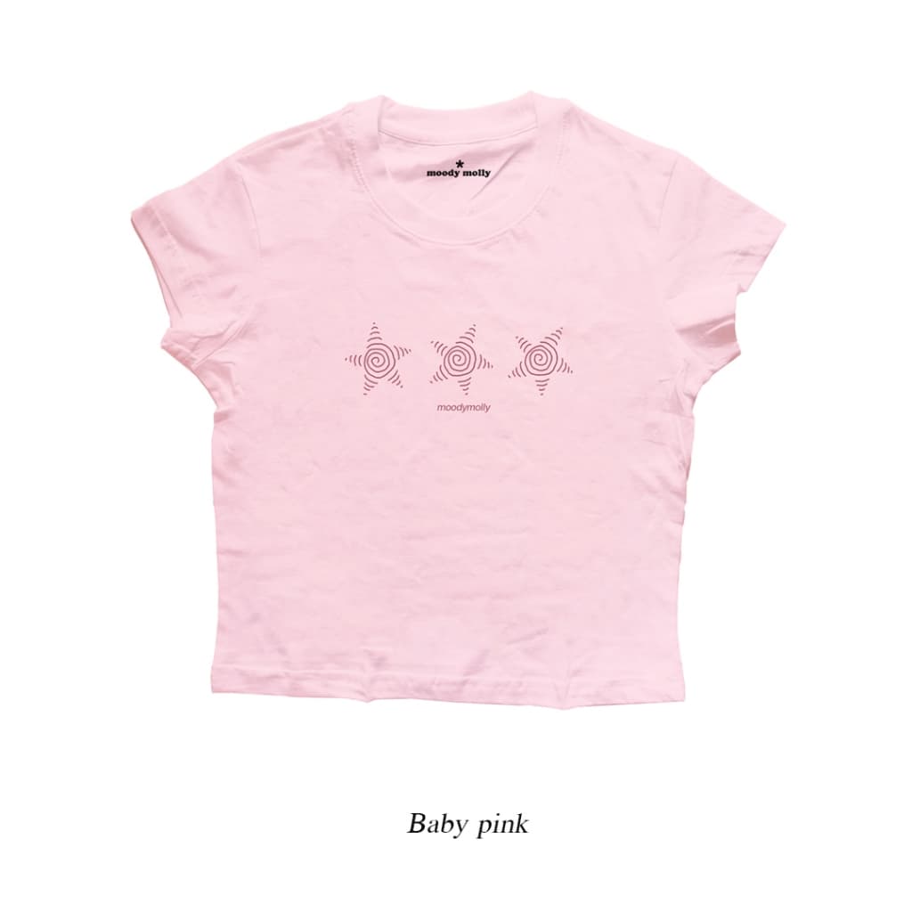 moodymolly New color เสื้อ babytee ลายสกรีนดาว รูปที่ 5