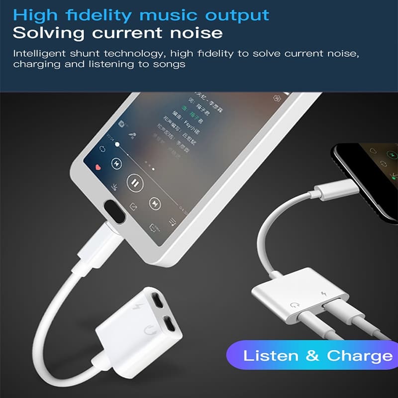 ส่งจากไทยเหมาะสำหรับแท็บเล็ตและโทรศัพท์มือถือ Apple อะแดปเตอร์สายออดิโอ 3.5 มม. ถึง Apple รูปที่ 5