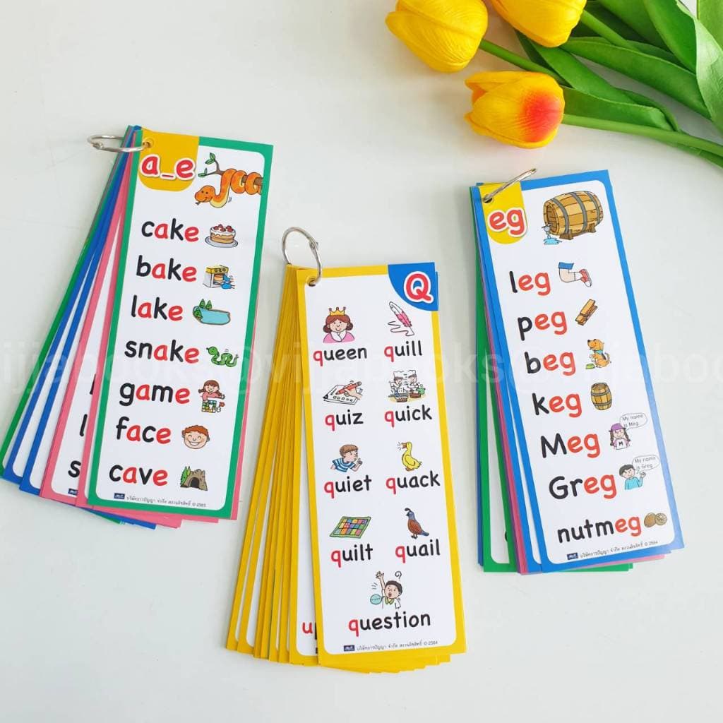 Flip & Read Phonics A-Z Short Vowels Long Vowels I Can Read สื่อการเรียนการสอน ระดับอนุบาล - ประถม เลือกแบบได้ รูปที่ 3