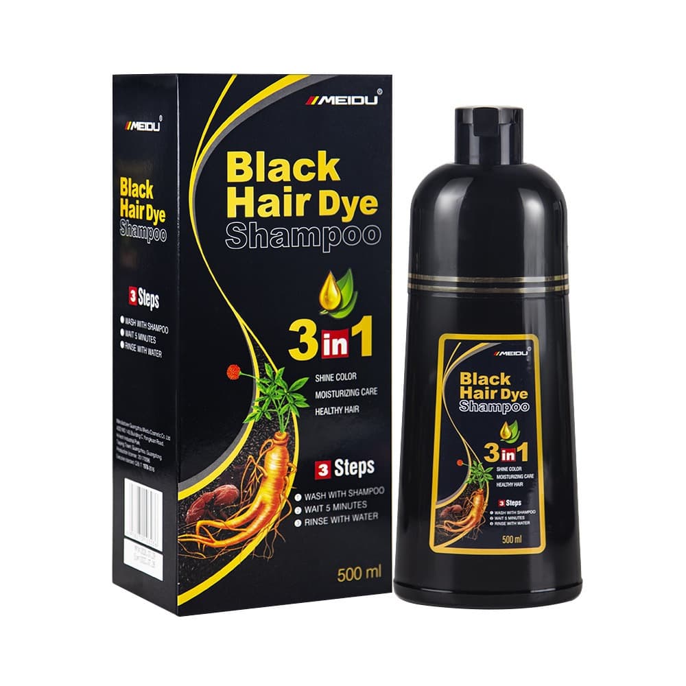 Meidu แชมพูปิดผมขาว ปิดผมหงอก เปลี่ยนสีผม สารสกัดจากธรรมชาติ Hair Dye Shampoo รูปที่ 8
