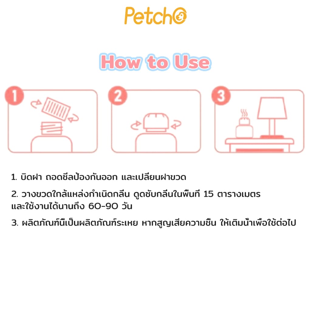 Petcho เพ็ท ดีโอโดแรนท์ เมจิก บ็อกซ์ กำจัดกลิ่นที่ต้นตอ อากาศสดชื่น กำจัดกลิ่นฉี่แมว กำจัดกลิ่นสุนัข รูปที่ 9