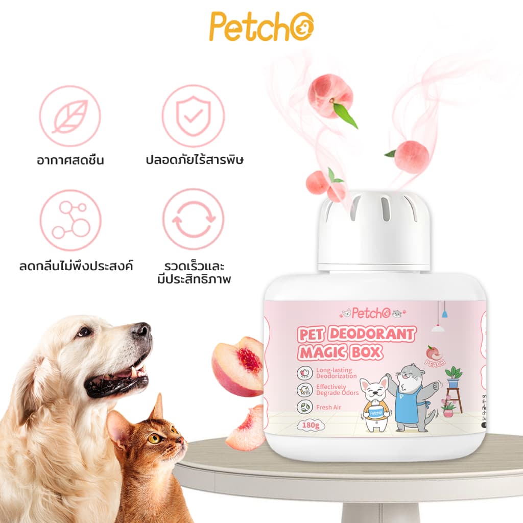 Petcho เพ็ท ดีโอโดแรนท์ เมจิก บ็อกซ์ กำจัดกลิ่นที่ต้นตอ อากาศสดชื่น กำจัดกลิ่นฉี่แมว กำจัดกลิ่นสุนัข รูปที่ 3