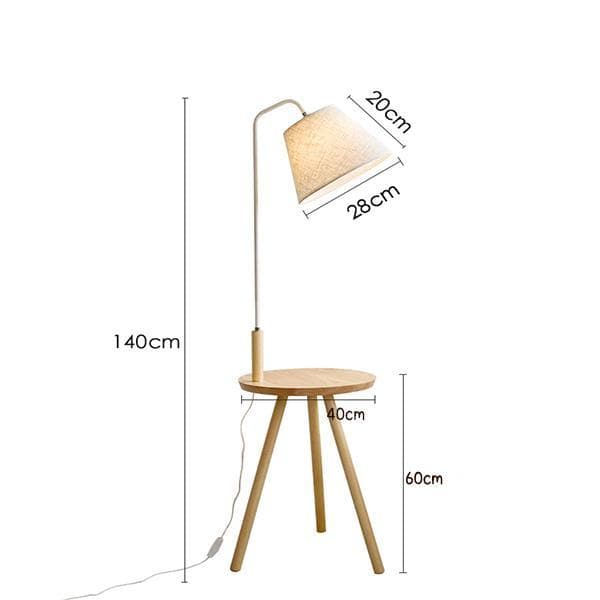 yhlovehome โต๊ะพร้อมโคมไฟ โคมไฟโมเดิร์น หลอดไฟ LED ปรับสีไฟได้ โต๊ะไม้ 2321 รูปที่ 5