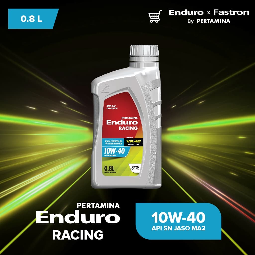 ENDURO 4T RACING 10W-40 ขนาด 0.8L น้ำมันเครื่องรถจักรยานยนต์ 4 จังหวะคุณภาพสูง