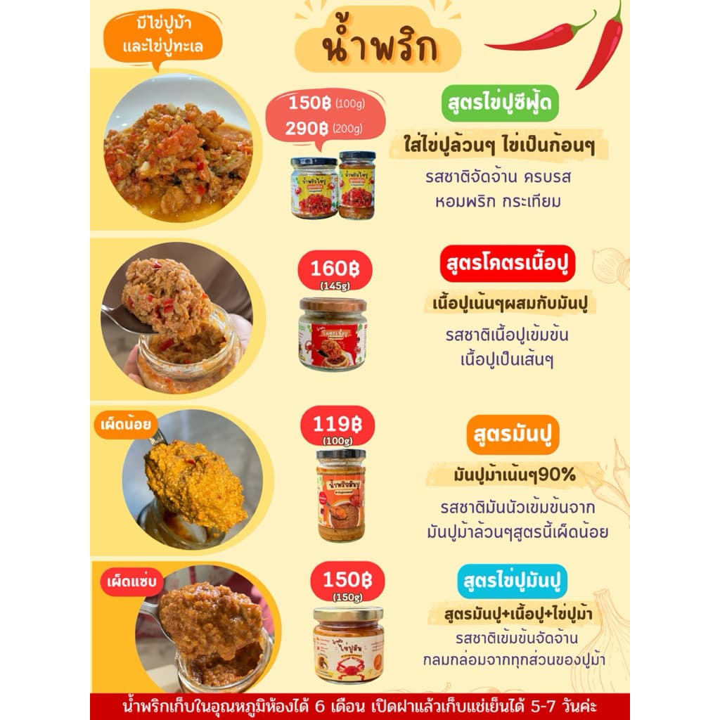 น้ำพริกไข่ปูมัน สูตรใหม่ ใส่ปูเยอะกว่าเดิม สูตรนี้รสจัดจ้าน รูปที่ 2