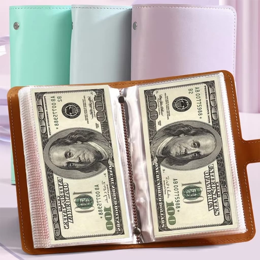 สมุดออมเงิน ใส่ได้ 100 แผ่น สมุดโน๊ตสมุดบัญชี ท้าทายออมเงิน Savings Book สมุดบันทึกการออม ใส่ 1000บาทได้ 12 สี รูปที่ 8
