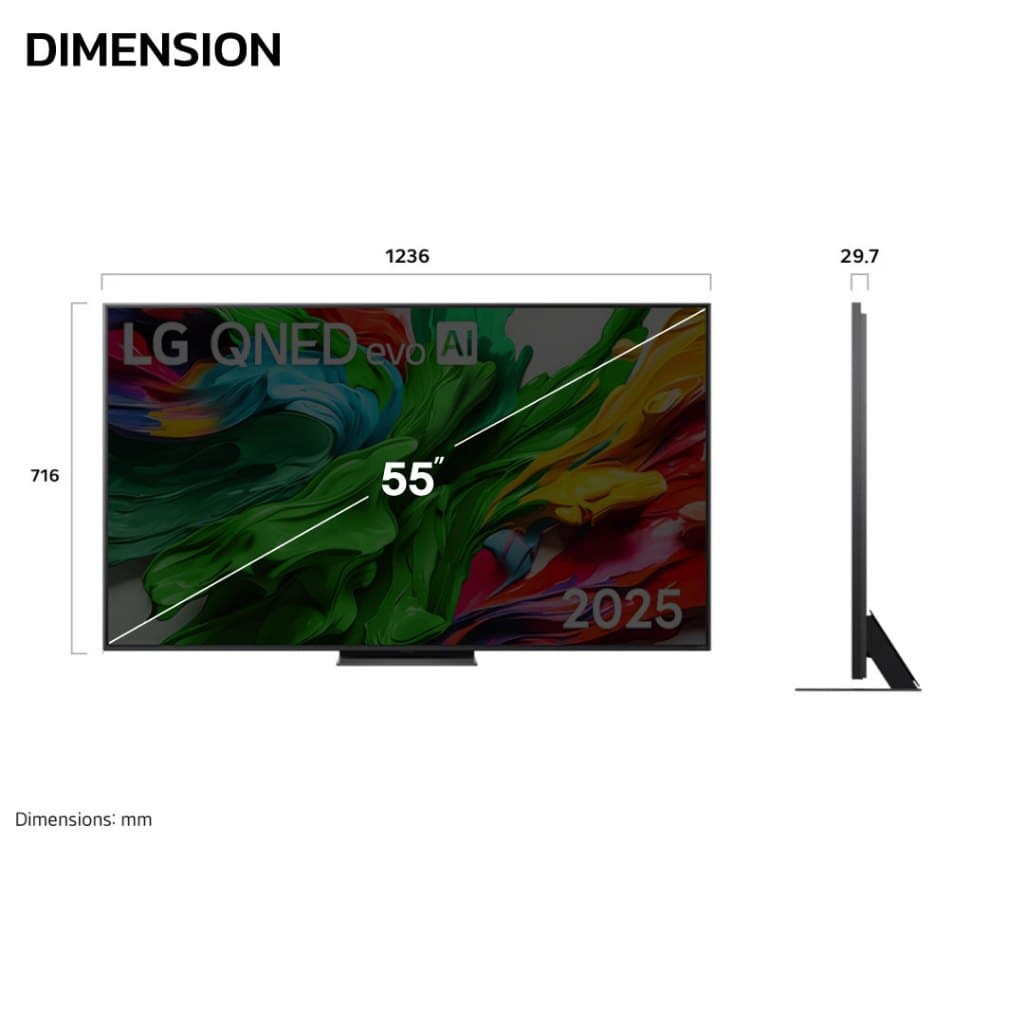 LG 55QNED86ASA QNED 55 นิ้ว evo AI MiniLED 4K Smart TV 120Hz webOS HDR10 AI ThinQ 2025 ประกันศูนย์ รูปที่ 7