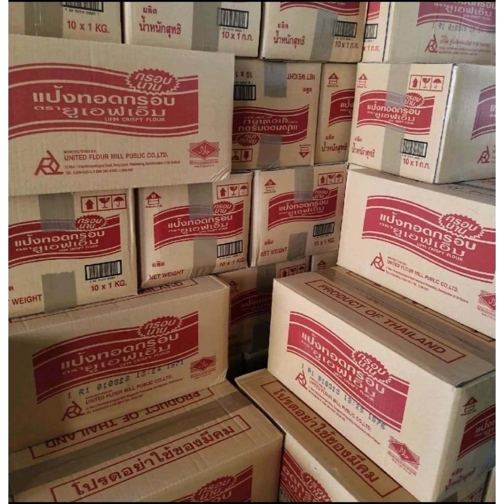 แป้งกรอบ  UFM  ยกลังบรรจุถุงละ1000กรัมx10ถุง