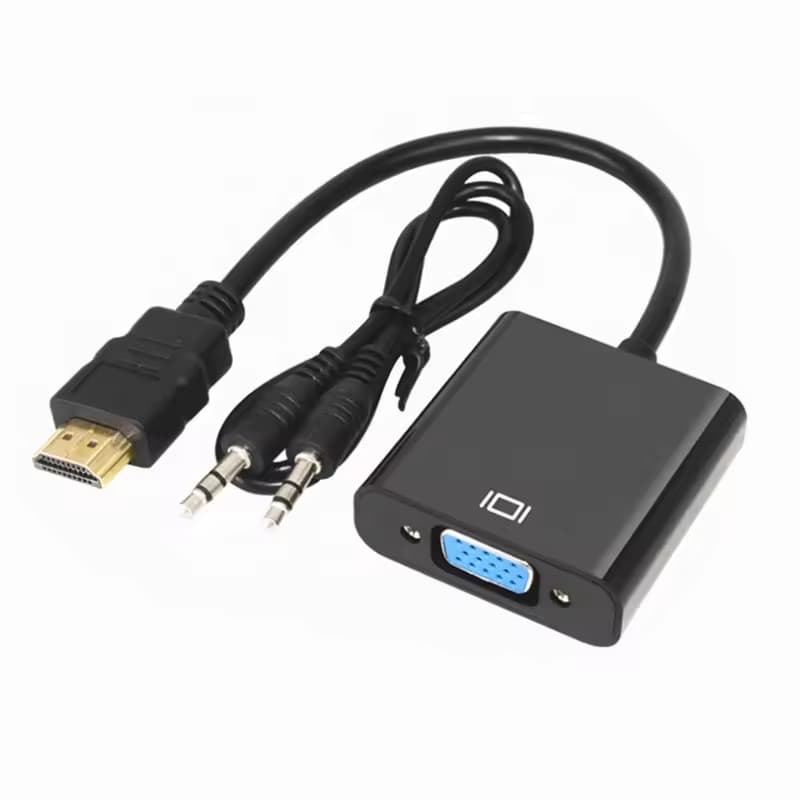 สายแปลงอะแดปเตอร์ HDMI เป็น VGA พร้อมสายสัญญาณเสียง รองรับ 1080P สำหรับ PS3 HDTV PC รูปที่ 4
