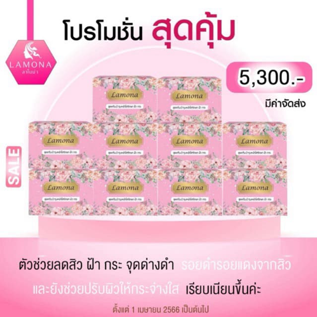 ครีมลาโมน่า 10 เซต 5300 รูปที่ 1