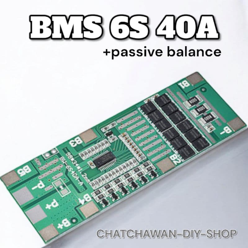 Li-ion 3.7v. BMS 6S 40A มี passive balance รูปที่ 5