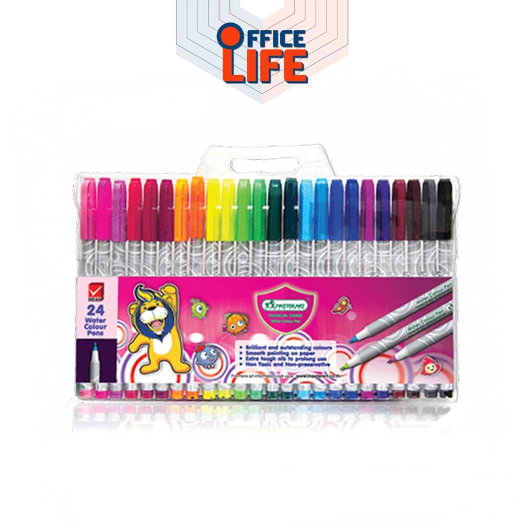Master Art ปากกาเมจิก หัวแหลม ชนิดสีน้ำ Waterbase มี 12, 24, 36, 48 สี รูปที่ 3