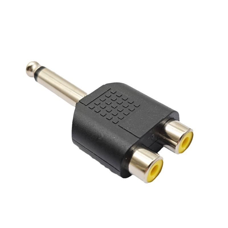 ปลั๊กไมค์ MONO 6.35 mm แจ็คแปลง 6.35 มม.ตัวผู้ เป็น RCA ตัวเมีย 2 ช่อง สำหรับต่อเครื่องเสียง มิกซ์ แอมป์ รูปที่ 5